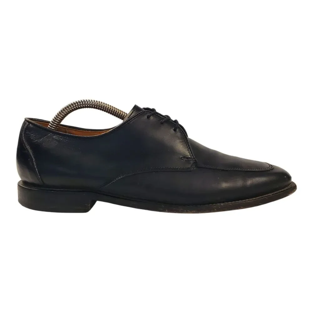 ALLEN EDMONDS Shoes BURTON Mens Size 9.5 D Black Leather Oxford Square Toe 1102